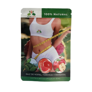 Capsulas de Nopal con fibras de Manzana y Toronja.